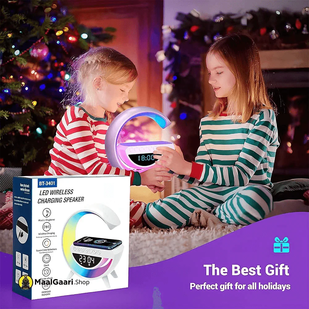 image_15_967cb3fd-0db3-443f-9e23-c3edff4c9c2d_1726840046.webp BT-3401 LED Wireless Charging Speaker & Atmosphere Lamp | RGB Night Light | Bluetooth Speaker | Fast Wireless Charger