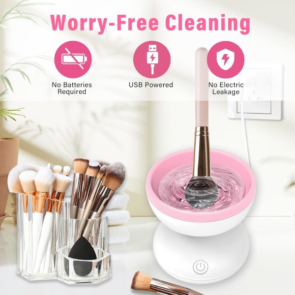 makeup-brush-cleaner-machine-electric-makeup-brush-cleanerrandom-color-1_1730534833.jpg Electric Makeup Brush Cleaner Machine | Automatic USB Rechargeable Brush Washer | Gentle Silicone Cleaning - Image 8