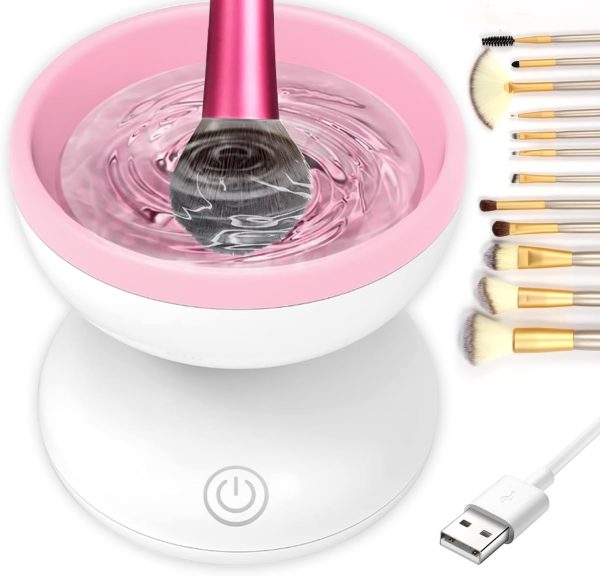 makeup-brush-cleaner-machine-electric-makeup-brush-cleanerrandom-color-2_1730534833.jpg Electric Makeup Brush Cleaner Machine | Automatic USB Rechargeable Brush Washer | Gentle Silicone Cleaning - Image 7