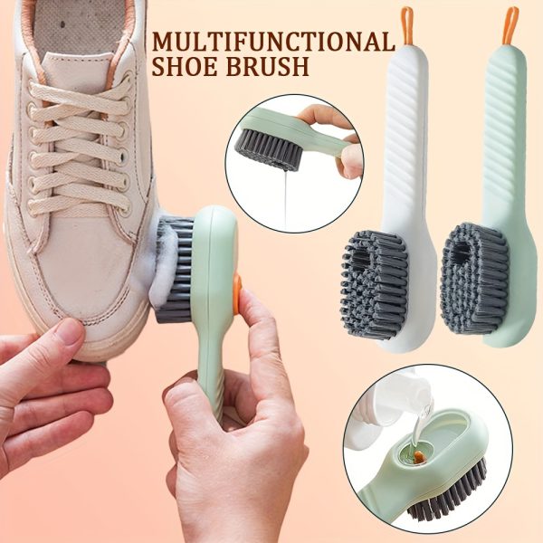Shoe Brush with Liquid Dispensing | Multi-Purpose Cleaning Tool - Image 2