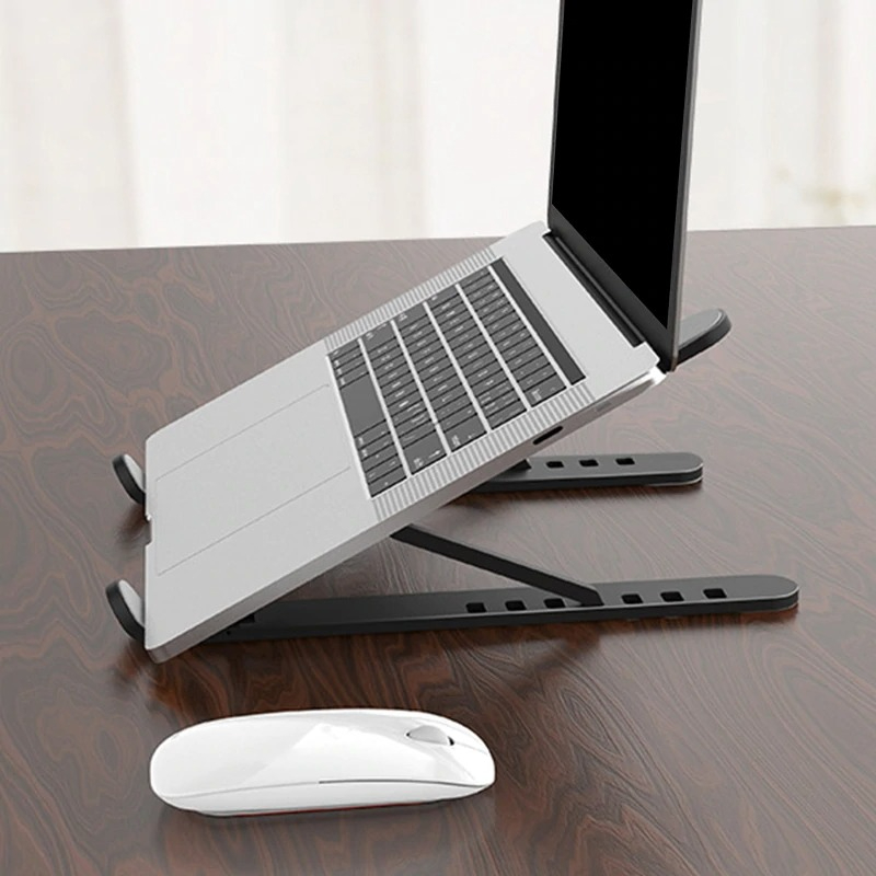 Plastic Foldable & Portable Laptop Stand | Lightweight Adjustable Laptop Holder - Image 2