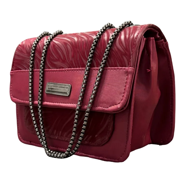 Luxury Women’s Shoulder Bag in Maroon Faux Leather for Casual, Work, and Formal Use - Image 5