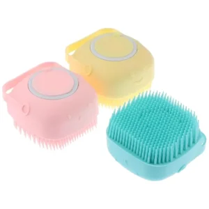 Soft Silicone Bath Brush with Hooks | Baby & Adult Body Scrubber | With Box