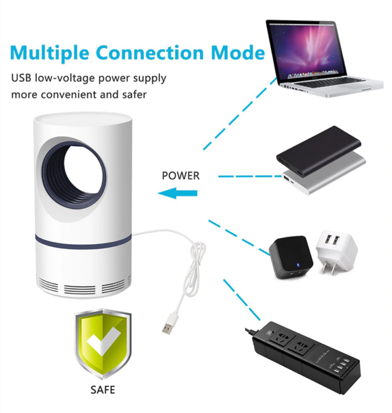 Portable USB Mosquito Killer Lamp | Safe, Silent & Chemical-Free Insect Trap & Travel - Image 8