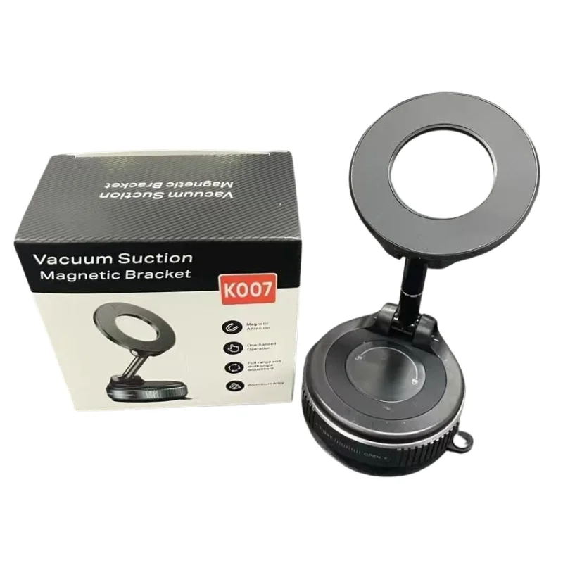 Foldable Magnetic Car Phone Holder | 360° Rotating Suction Mount, Universal - Image 4