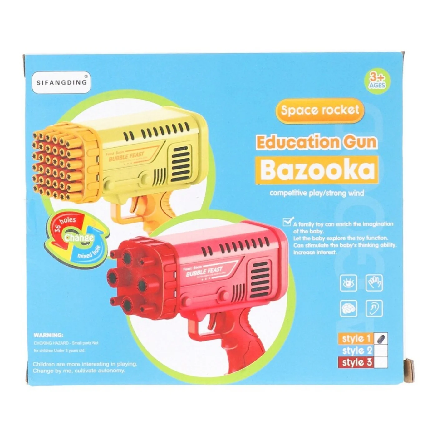 Bazooka Bubble Water Gun | Bubble Blaster Toy for Kids | Outdoor Fun - Image 2