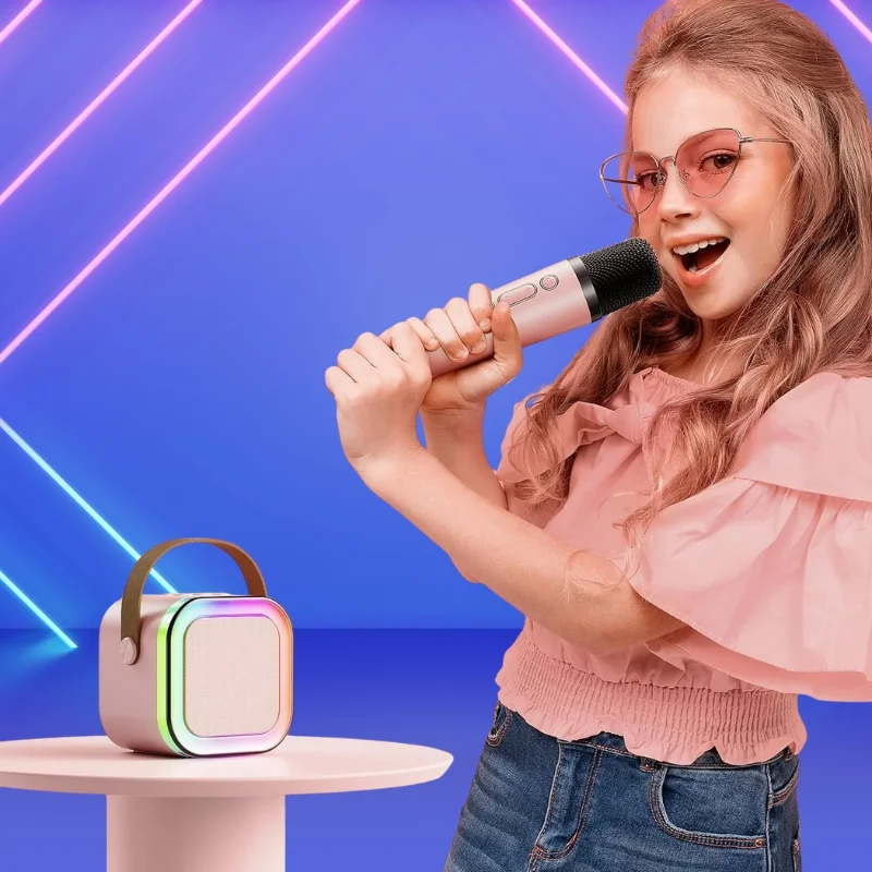 Karaoke Portable Wireless Bluetooth Speaker with Microphone Sound System for Singing and Parties - Image 6