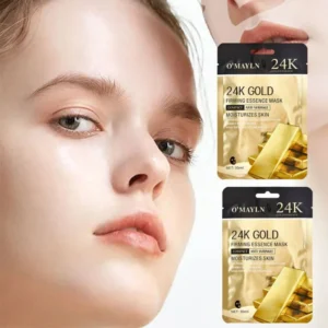 Pack of 2 | O’Mayln 24K Gold Firming Essence Mask 30ml | Skin Firming & Anti-Aging Treatment