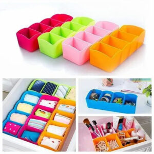 5-Grid Multipurpose Divider Storage Box | Cosmetic, Jewelry & Kitchen Organizer