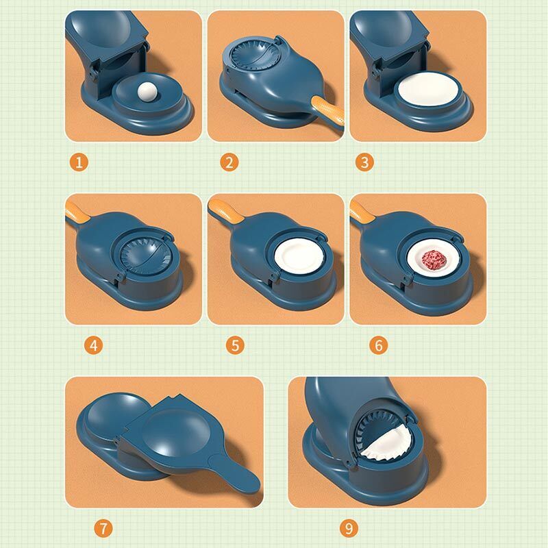 2-in-1 Dumpling & Samosa Maker | Mini Manual Tortilla & Dough Press - Image 9