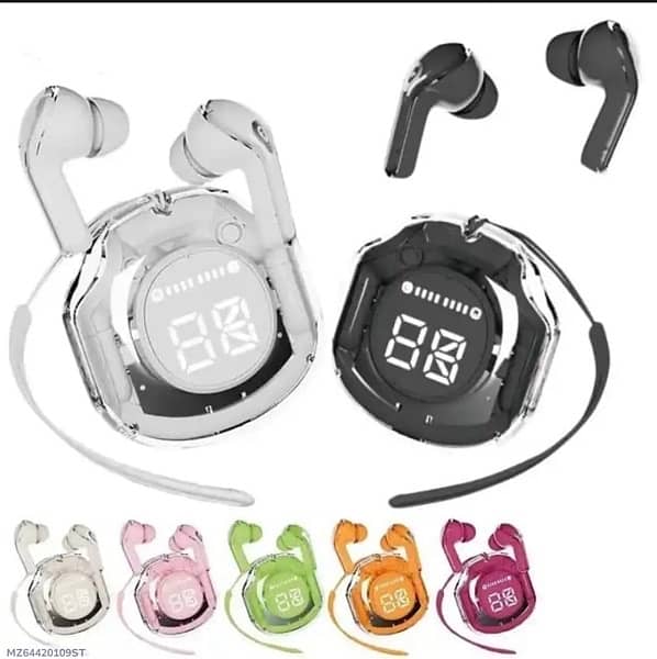 Air 39 Transparent Bluetooth Earbuds – Super Bass, ENC Noise Reduction & HD Calling | Bluetooth 5.3 - Image 2