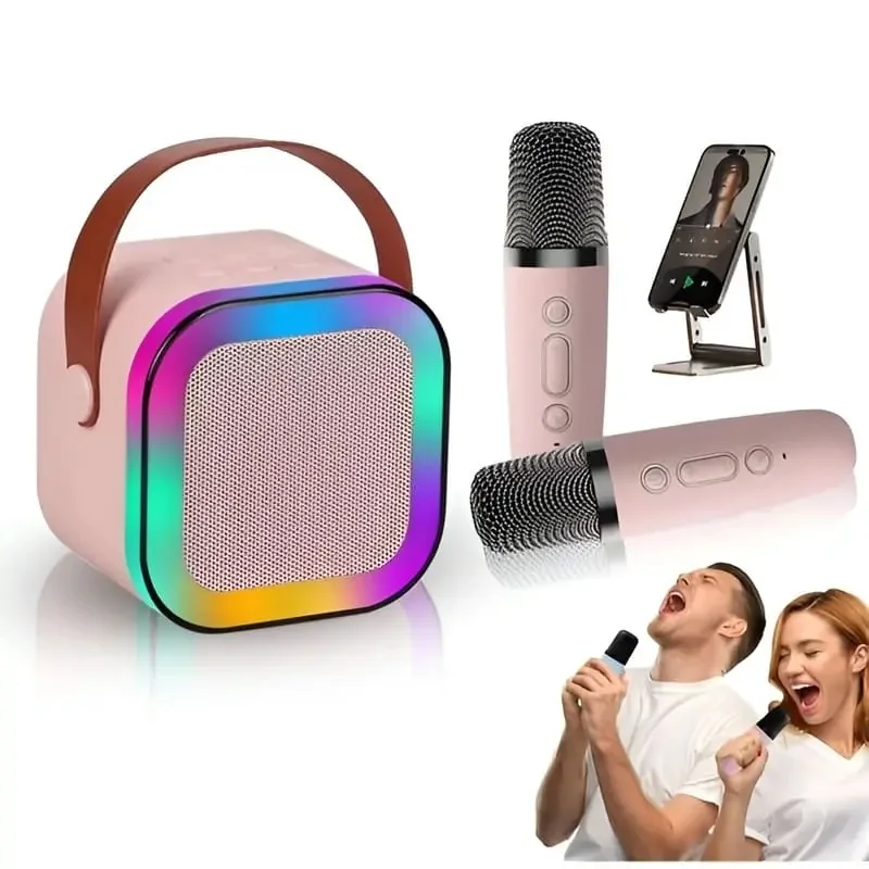 Karaoke Portable Wireless Bluetooth Speaker with Microphone Sound System for Singing and Parties - Image 4