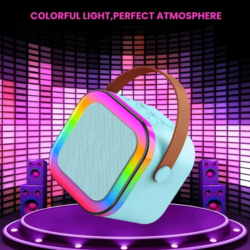 Karaoke Portable Wireless Bluetooth Speaker with Microphone Sound System for Singing and Parties - Image 3