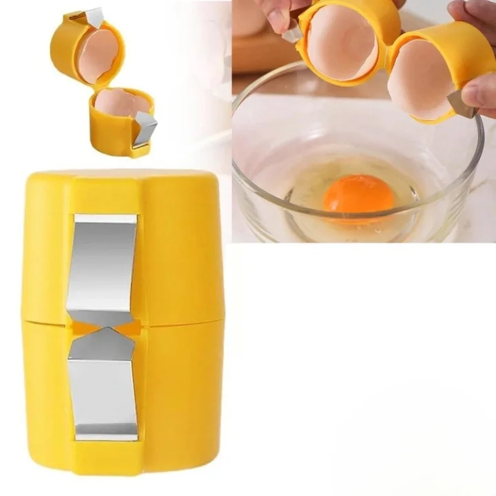 Efficient Egg Opener & Egg Shell Cracker Tool | Stainless Steel Egg Shell Opener Kitchen Gadget for Raw & Boiled Eggs - Image 5