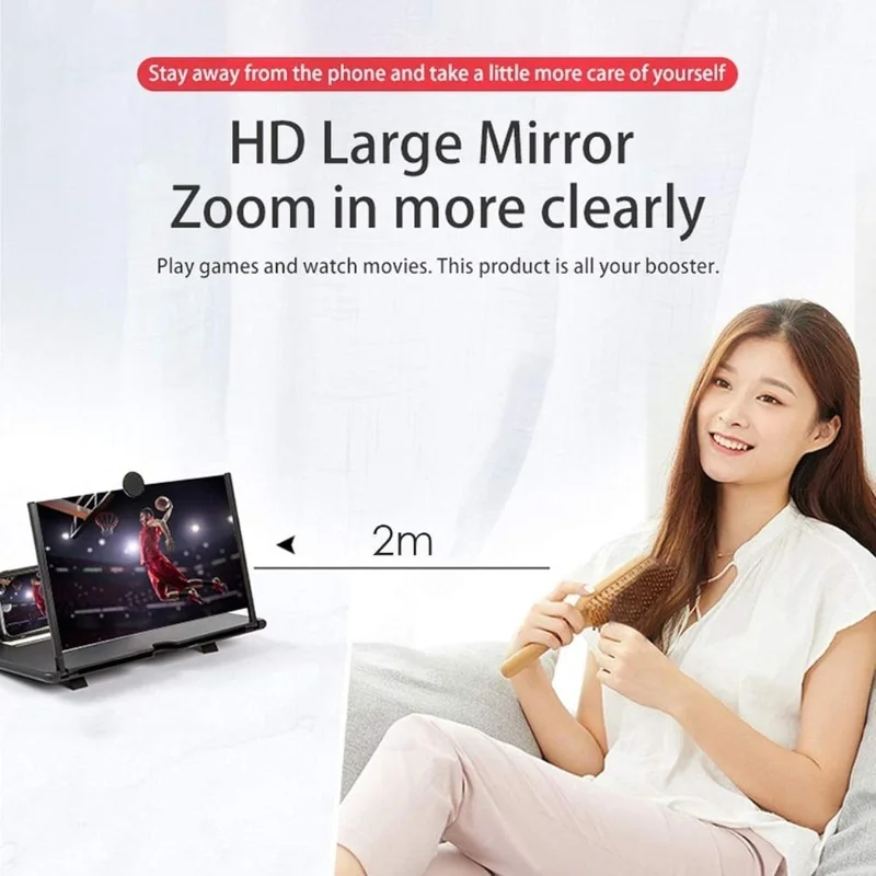 F3 Mobile Screen Magnifier | Enlarged Mobile Screen Amplifier & Eye Protection - Image 2