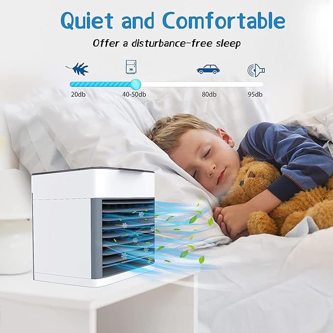 Arctic Air Ultra 3-in-1 Mini USB Portable Air Cooler | Personal Evaporative AC with LED Night Light Office Travel - Image 3