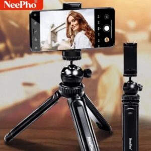 NeePho NP-999s 2-in-1 Selfie Stick & Tripod | Adjustable Height, Bluetooth Remote
