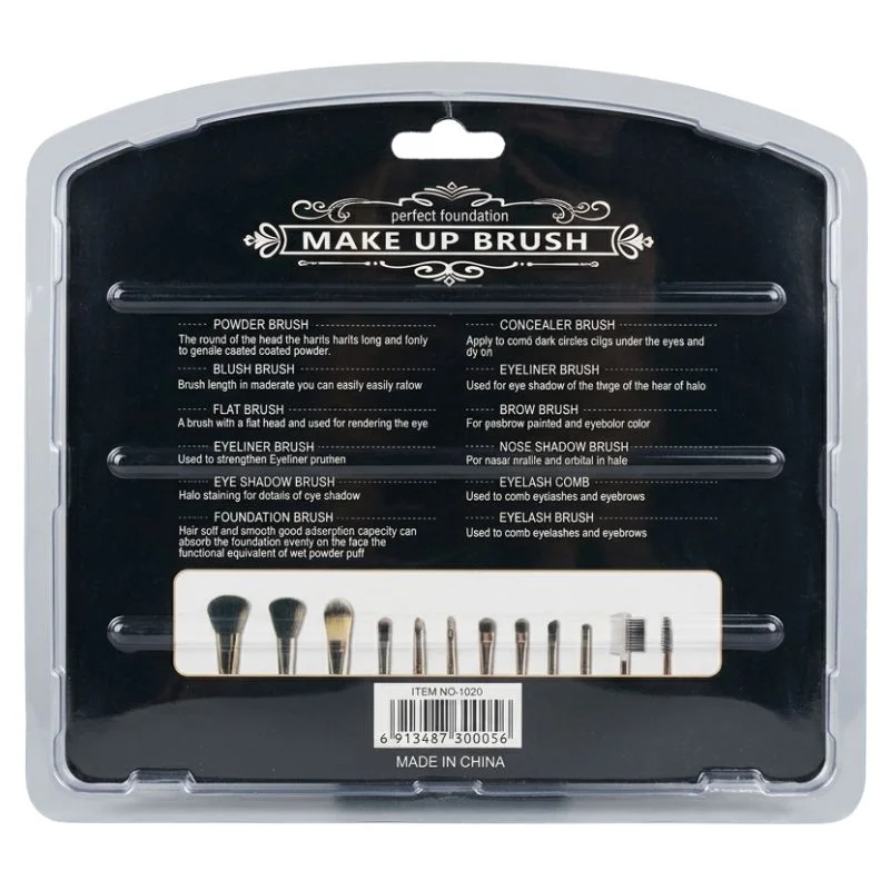 Mac Beauty Makeup Brush Set – 12-Piece Professional Makeup Tool Kit | Soft Synthetic Bristles - Image 4