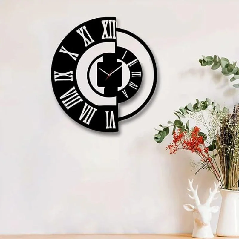 3D DIY Wooden Wall Clock | MDF Silent Quartz Wall Clock | Decorative Hanging Clock & Office - Image 5