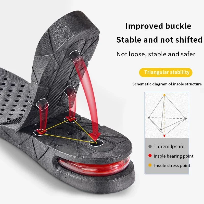 3 Layer Height Increase Insoles – Adjustable 3 cm to 7 cm | Soft, Comfortable & Shock-Absorbing | Elevator Shoe Inserts for Men & Women - Image 5