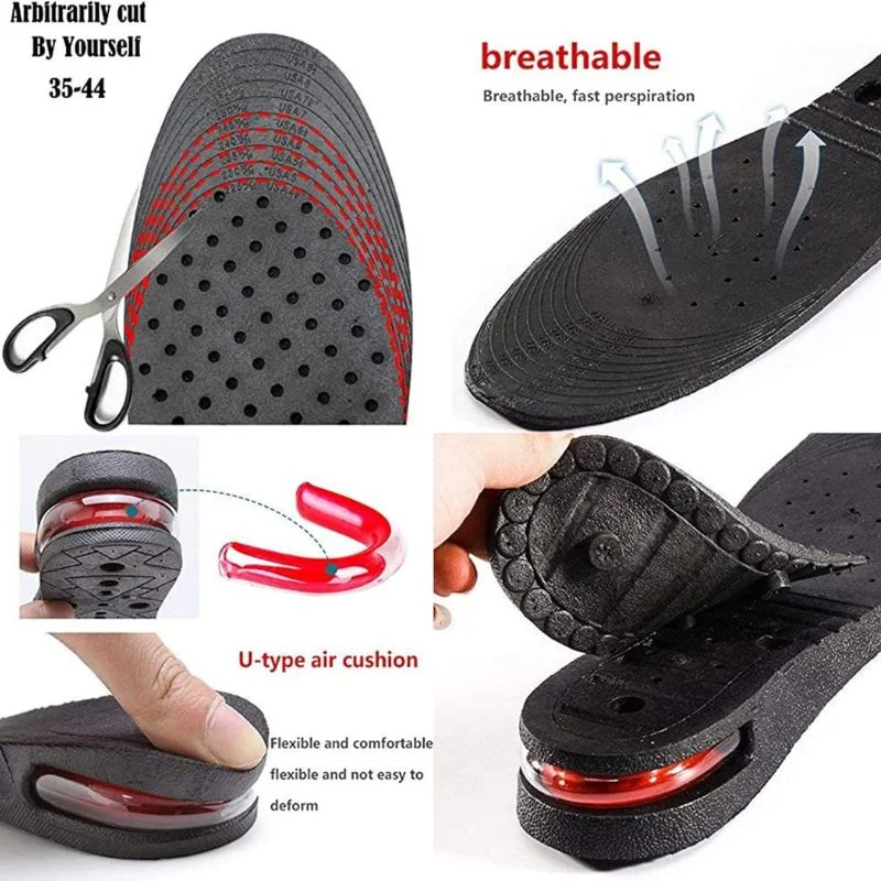 3 Layer Height Increase Insoles – Adjustable 3 cm to 7 cm | Soft, Comfortable & Shock-Absorbing | Elevator Shoe Inserts for Men & Women - Image 7