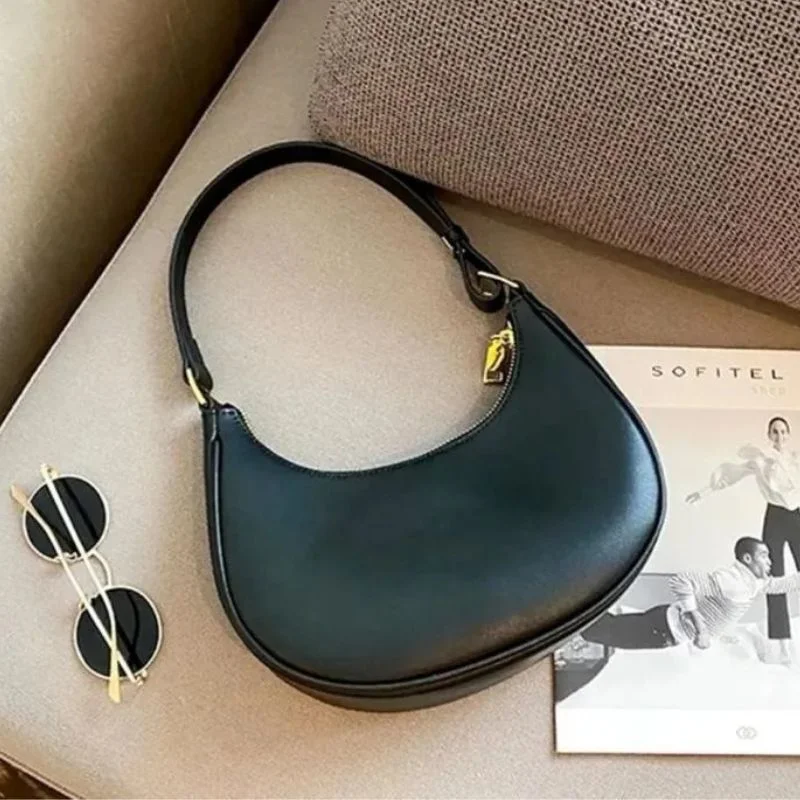 Black Luxury Fashion Hand Bag for Girls & Ladies | Stylish Shoulder & Crossbody Bag | Long Strap - Image 4