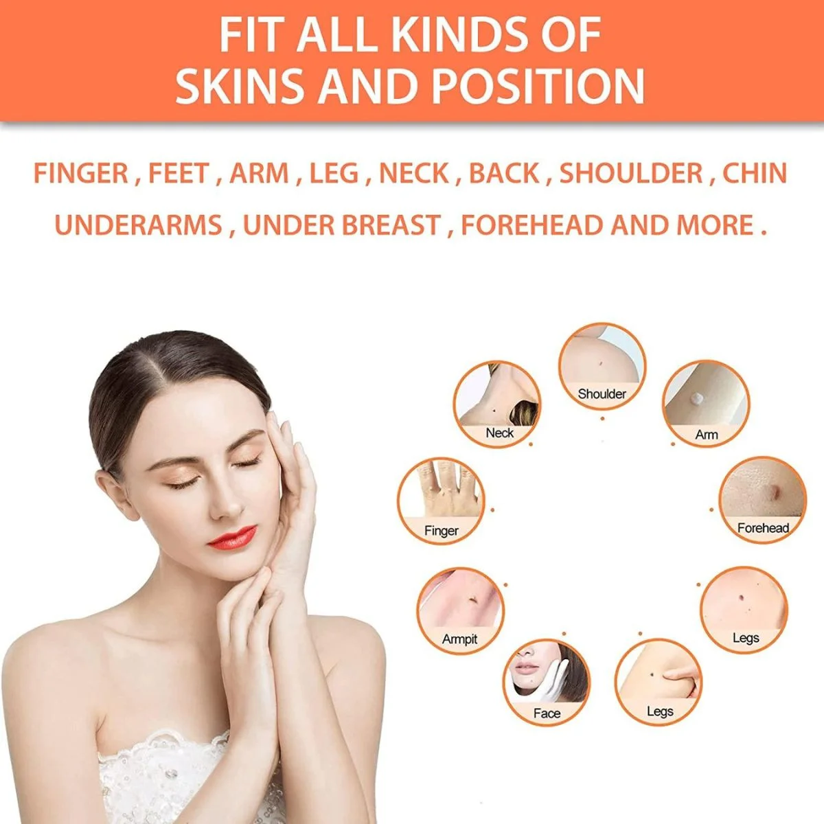 DermaSmooth Skin Tag Remover Patch | Fast, Safe & Painless Skin Tag & Mole Removal | Nano-Microneedle Technology | 72 Patches - Image 6