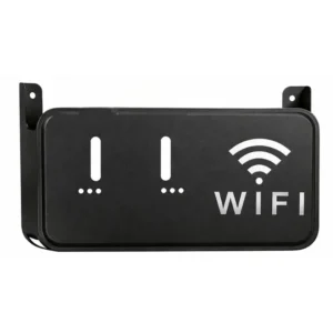 Black WiFi Router Storage Box & Wall Mount Shelf Universal Cable Organizer | Space-Saving Holder for Modem, Set-Top Box & Smart Devices