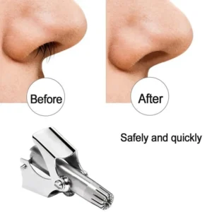 Manual Stainless Steel Nose & Ear Hair Trimmer – Painless, Battery-Free Precision Grooming Tool
