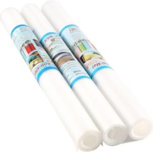 Anti-Slip Fridge & Shelf Mat | Waterproof Washable Liner Drawers Cabinets | White