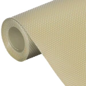 Anti-Slip Fridge & Shelf Mat | Waterproof Washable Liner Drawers Cabinets | Beige