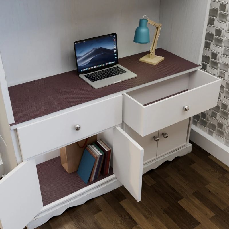 Anti-Slip Fridge & Shelf Mat | Waterproof Washable Liner Drawers Cabinets | Brown - Image 4