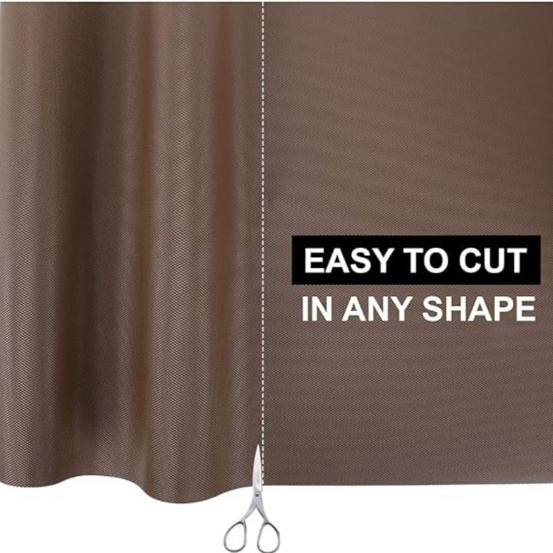 Anti-Slip Fridge & Shelf Mat | Waterproof Washable Liner Drawers Cabinets | Brown - Image 5