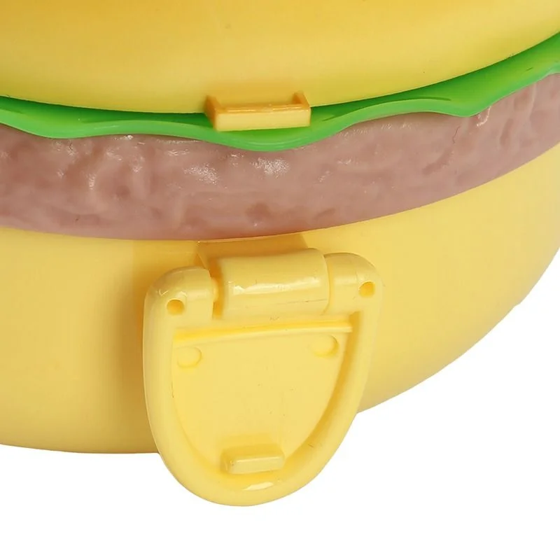 Hamburger Shaped Kids Lunch Box | Portable Multi-Layer Food Container for School & Travel - Image 6
