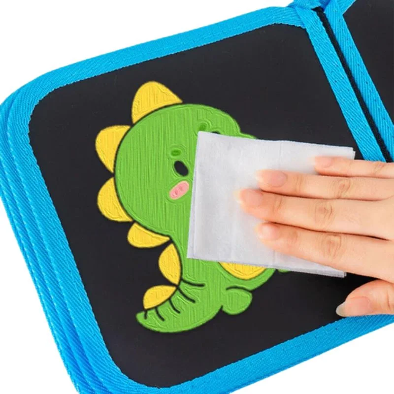 Erasable Doodle Drawing Book for Kids | Reusable Waterproof Activity Book with 3 Pens & 3 Wipes | Random Designs - Image 5