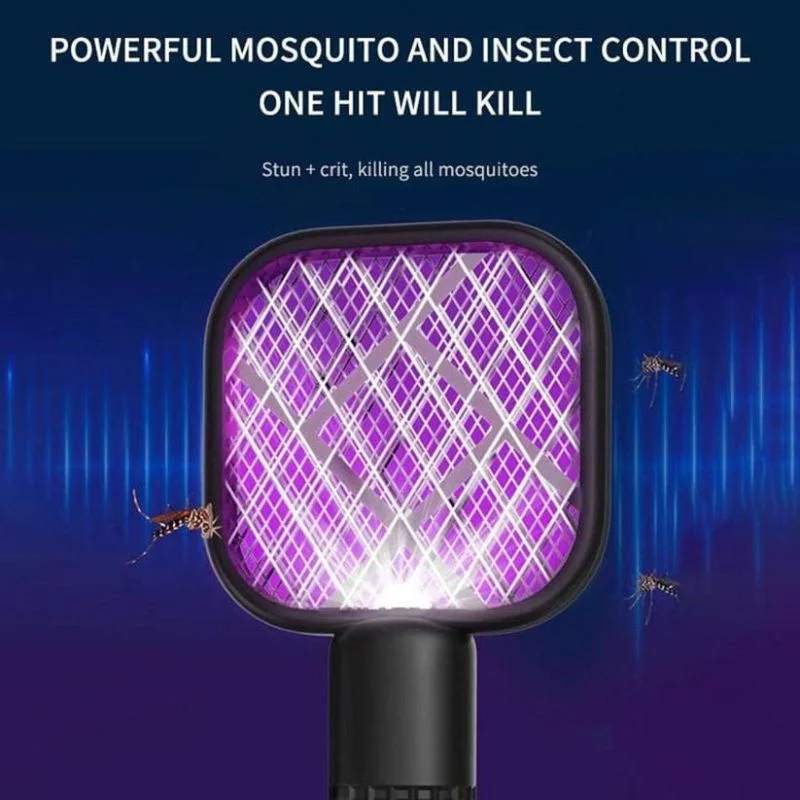 Portable Mini Mosquito Swatter | USB Rechargeable Electric Bug Zapper with LED Night Light - Image 5