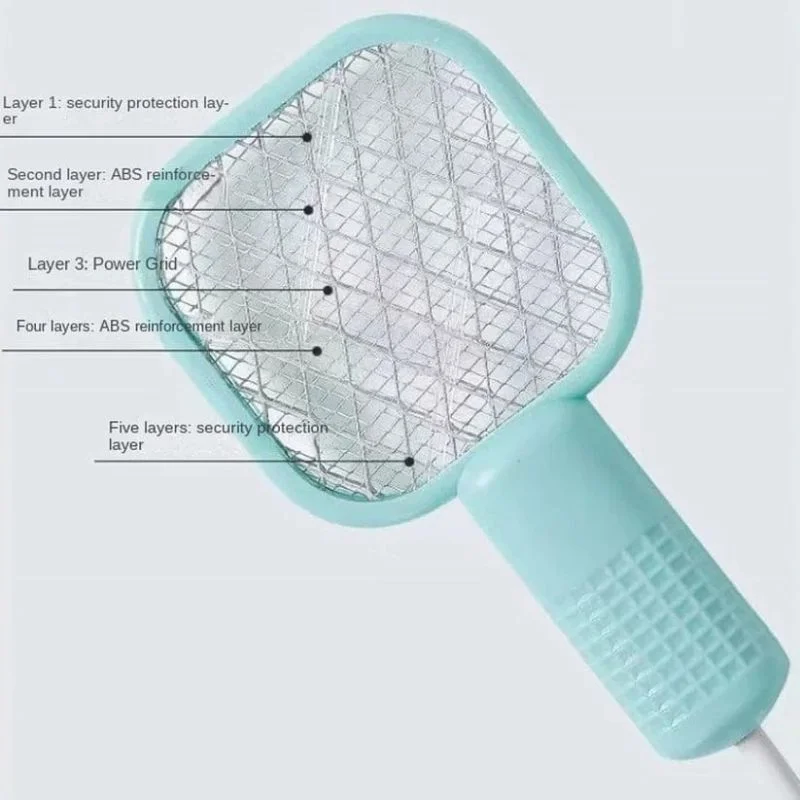 Portable Mini Mosquito Swatter | USB Rechargeable Electric Bug Zapper with LED Night Light - Image 6