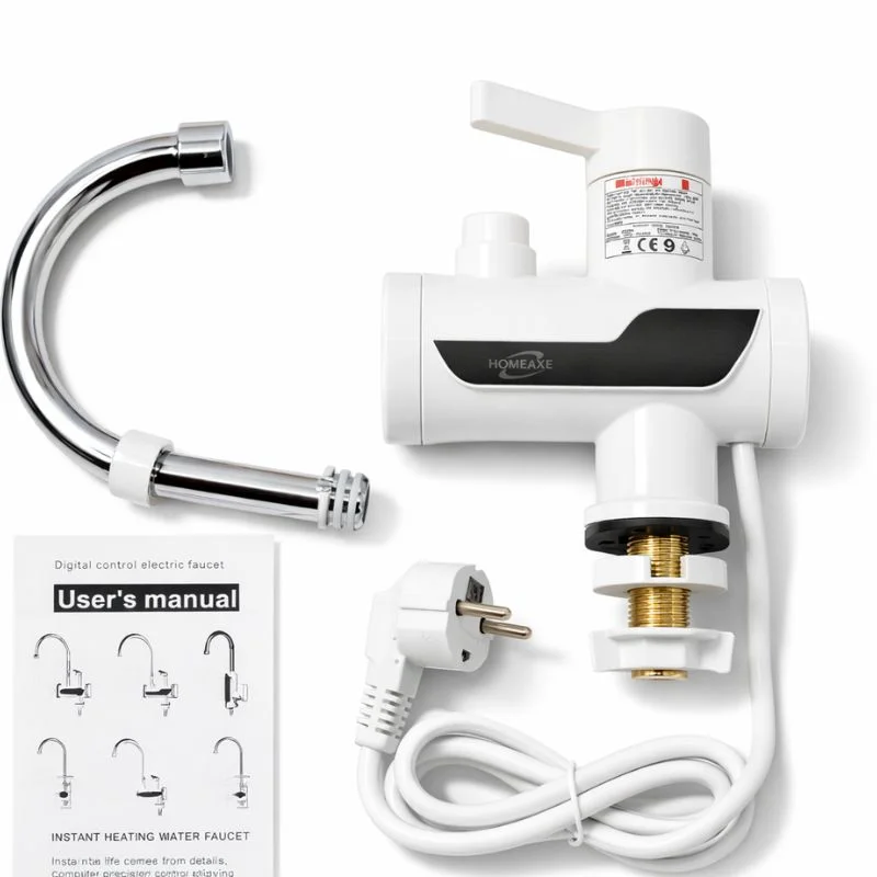 Electric Instant Heating Faucet | Digital Temperature Display | Plastic handle | Kitchen & Bathroom Hot Water Tap - Image 2