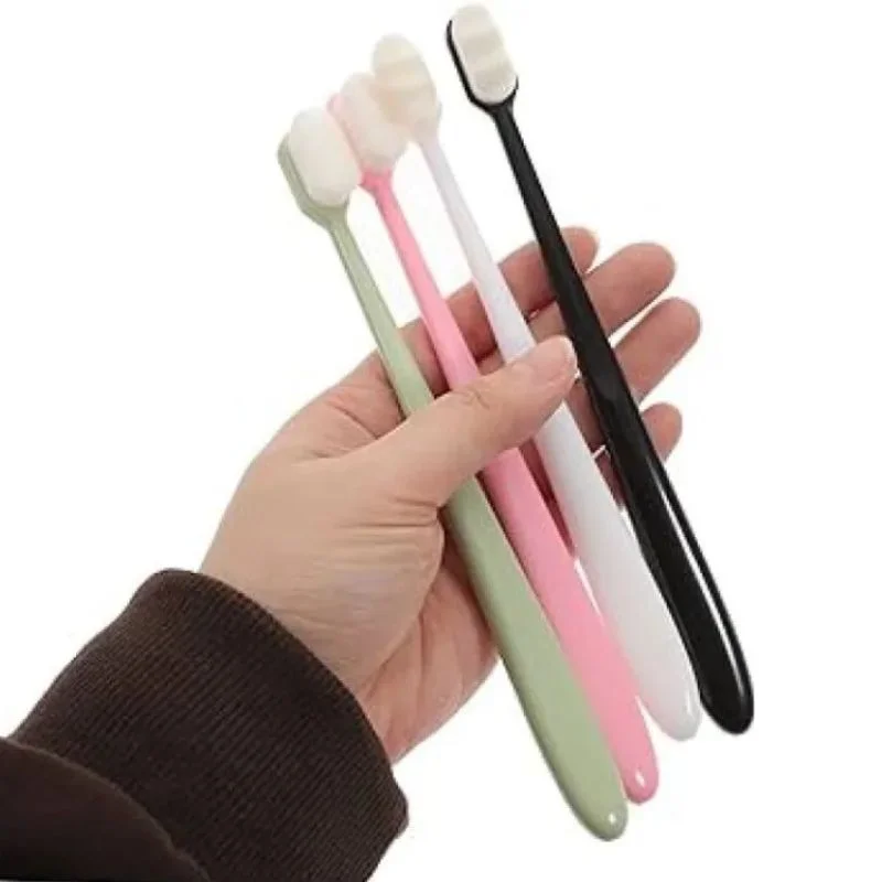 Nano Toothbrush with Travel Case | Ultra Soft Micro-Nano Bristles | For Sensitive Gums, Adults & Kids | Black - Image 2