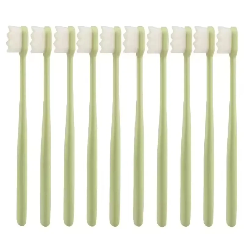 Nano Toothbrush with Travel Case | Ultra Soft Micro-Nano Bristles | For Sensitive Gums, Adults & Kids | Parrot Color - Image 4
