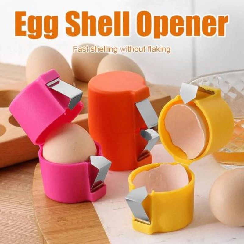 Efficient Egg Opener & Egg Shell Cracker Tool | Stainless Steel Egg Shell Opener Kitchen Gadget for Raw & Boiled Eggs - Image 2