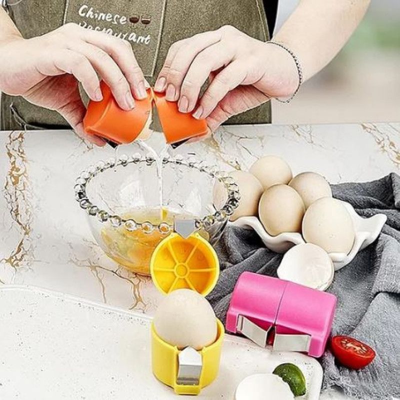 Efficient Egg Opener & Egg Shell Cracker Tool | Stainless Steel Egg Shell Opener Kitchen Gadget for Raw & Boiled Eggs - Image 3