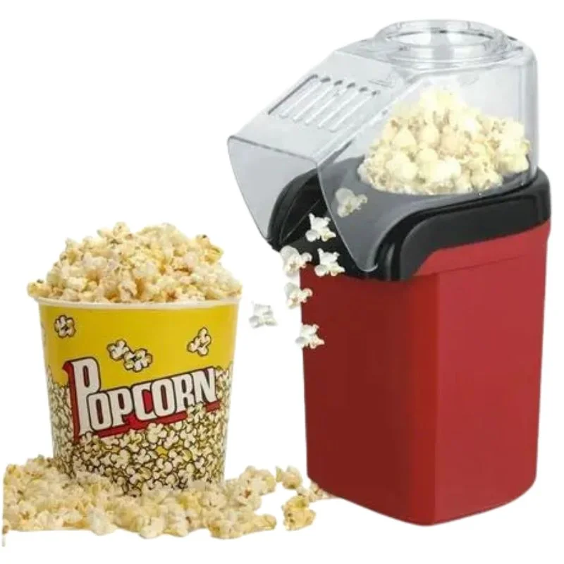 Oil Free Mini Popcorn Maker | Hot Air Popcorn Machine | Electric Popcorn Popper & Kids | 1200W - Image 2