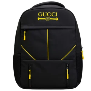 Travel Backpack | Business Daypack with Laptop Compartment | Black & Yellow