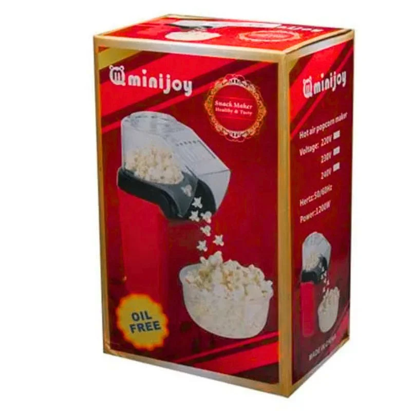 Oil Free Mini Popcorn Maker | Hot Air Popcorn Machine | Electric Popcorn Popper & Kids | 1200W - Image 6