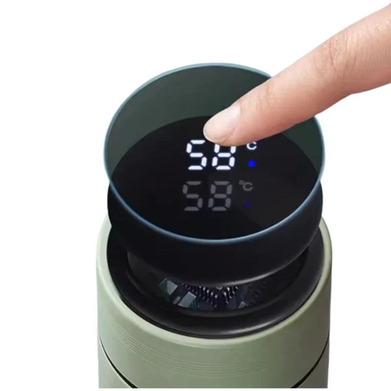 LED Temperature Display Water Bottle Stars Design | Smart Stainless Steel Vacuum 500ml Flask - Image 9