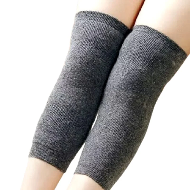 Unisex Wool Knee Warmers Pair | Warm Elastic Fit, Plain design | Winter Wear for Men & Women