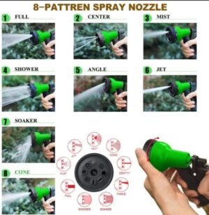 Magic Expandable Hose Pipe 50FT | Lightweight, Tangle-Free | 7-Mode Spray Gun