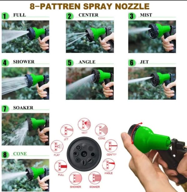 Magic Expandable Hose Pipe 100FT | Flexible, Lightweight Garden Hose with Multi-Spray Gun - Image 2