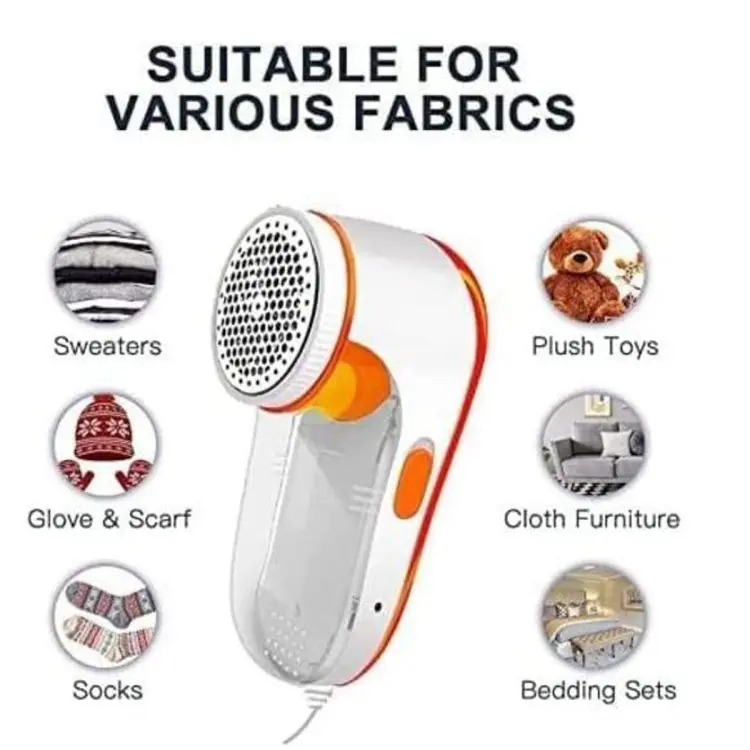 Nova Electric Lint Remover NLR-208 | Fabric Shaver for Wool & Clothes | Rotary Sharp Blades - Image 2